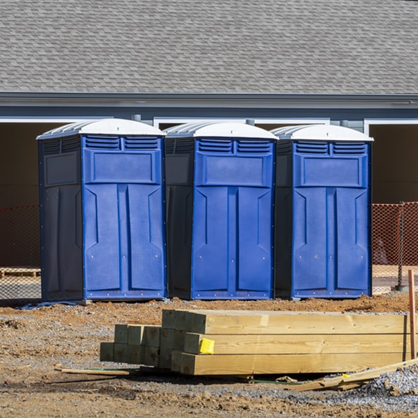 what is the expected delivery and pickup timeframe for the porta potties in Decker Michigan